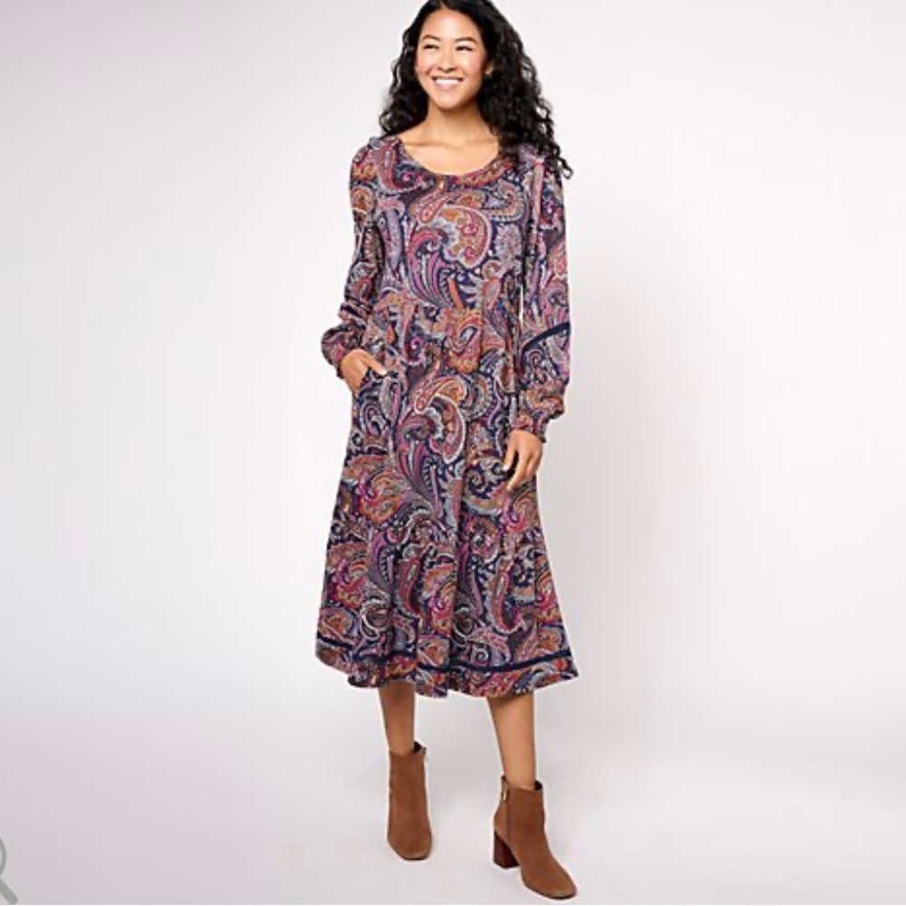 Canyon Retreat Tiered Midi Dress